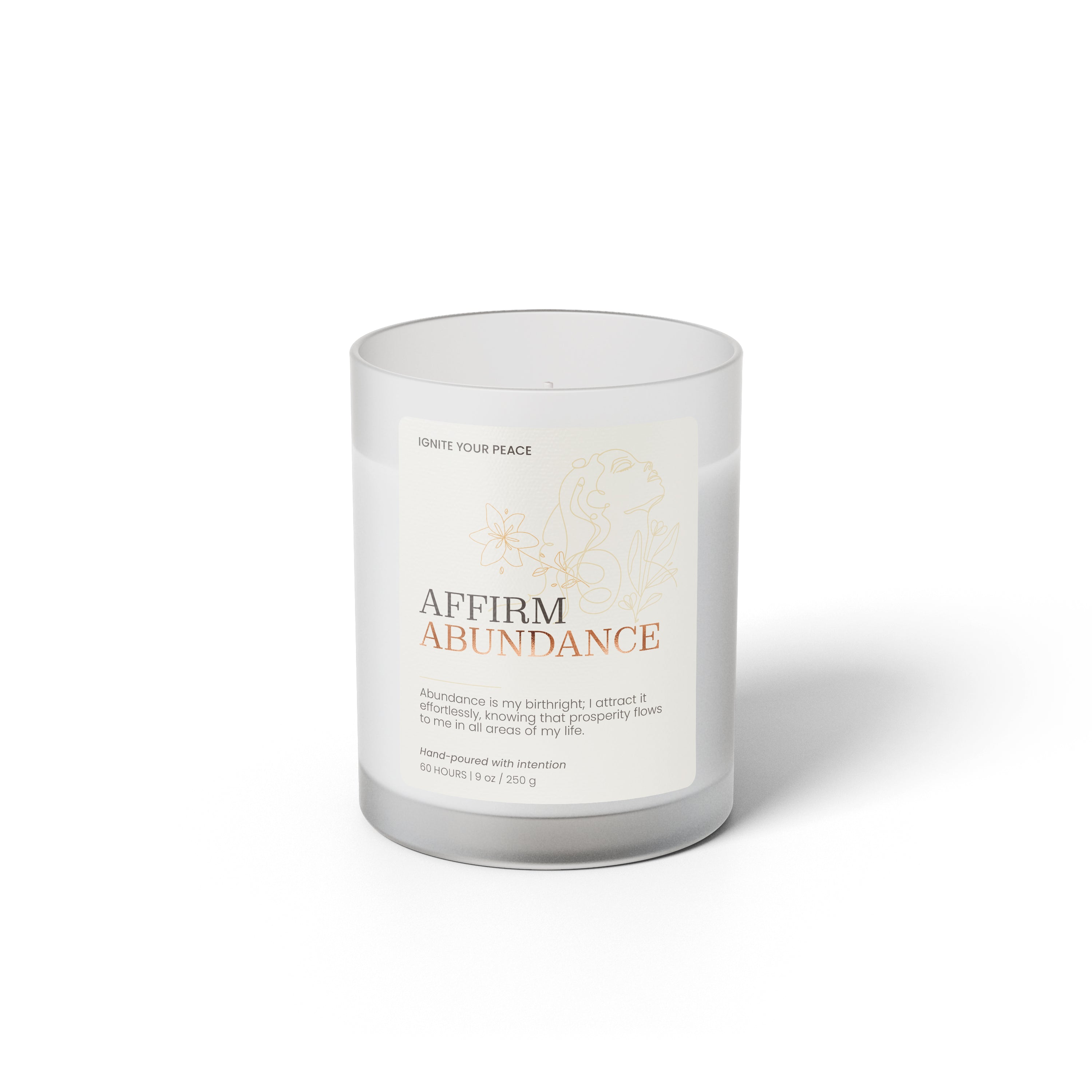 Affirm Abundance – Affirmation Soy Candle